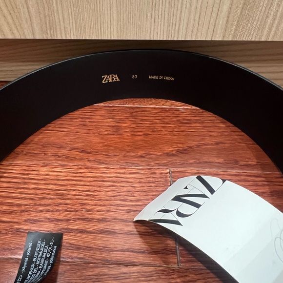 BNWT ZARA Velvet Belt With Gold Buckle Size 30 - Picture 8 of 11